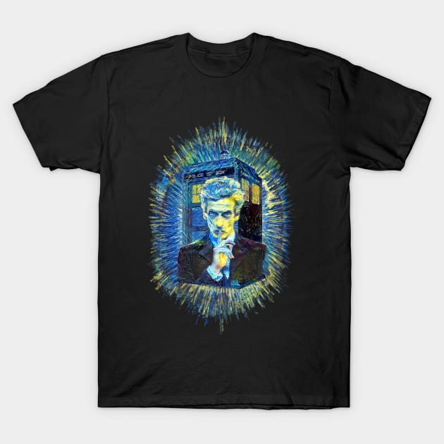 12th DOCTOR VAN GOGH STYLE T-Shirt by KARMADESIGNER T-SHIRT SHOP